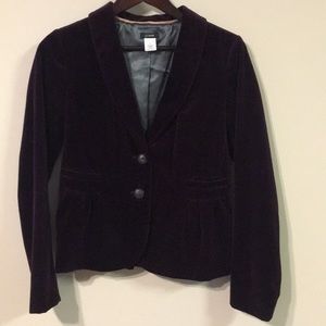 EUC J. Crew Eden Blazer Jacket, Peplum, Purple Sz4